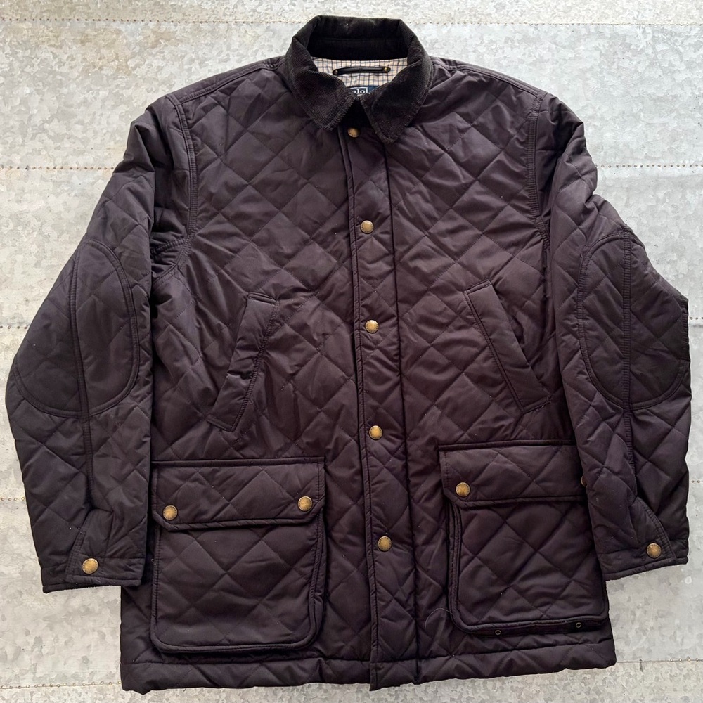 Ralph Lauren POLO Quilted Car Coat Men's Size Medium